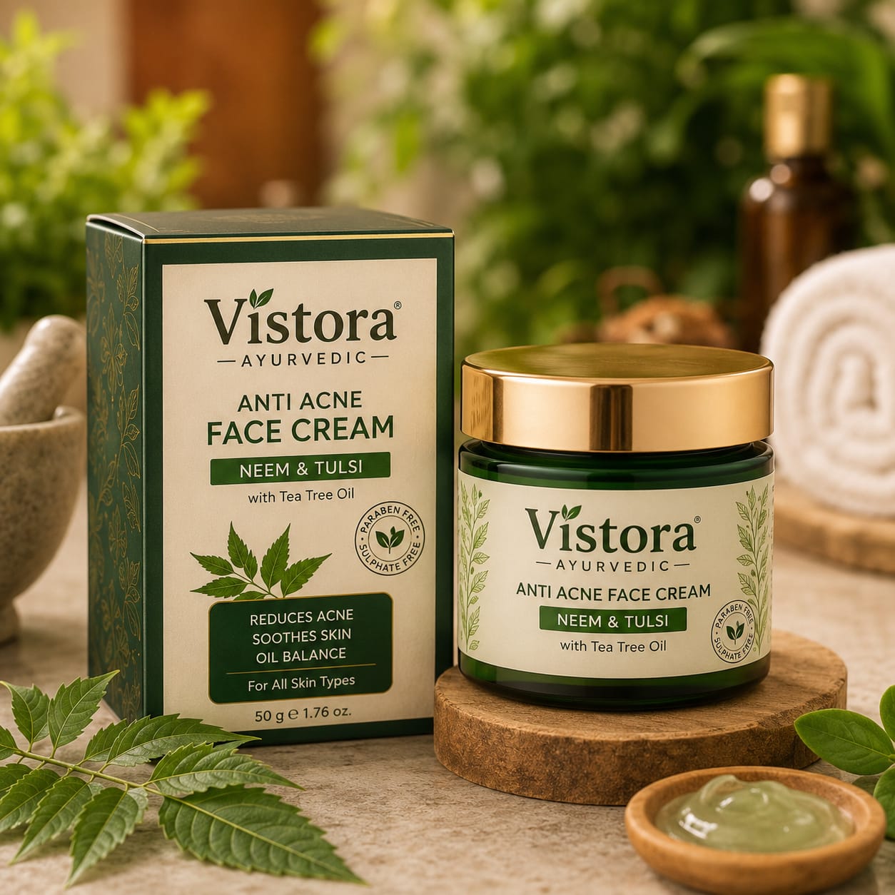 Anti Acne Face Cream Neem and Tulsi