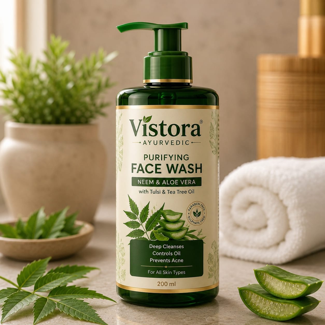 Purifying Facewash Neem and Aloevera